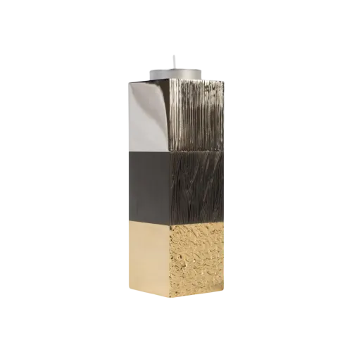 Square MEZ candleholder les ors 3 modules