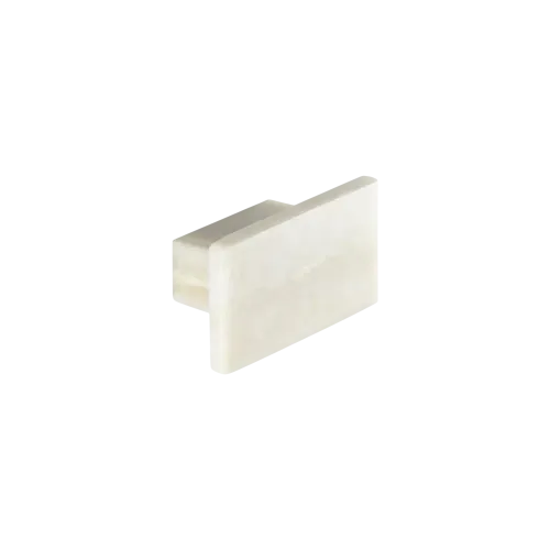 Cabinet knob RECTANGLE White marble