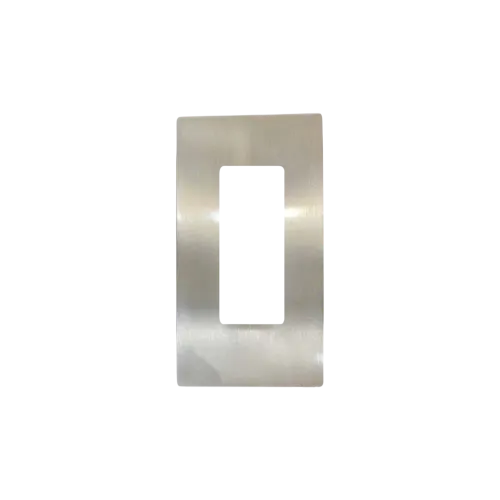 Bouton de meuble CD rectangle lisse 80x60mm